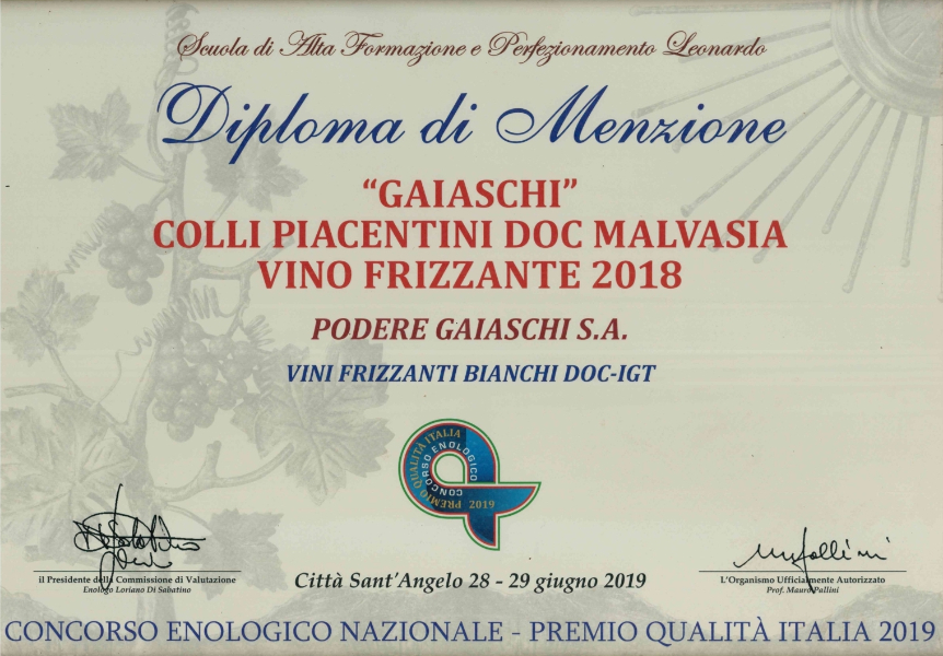 Gaiardina diploma 2018